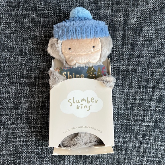 NWT Slumberkins Shine Bright Bigfoot Snuggler and Book - Picture 2 of 13